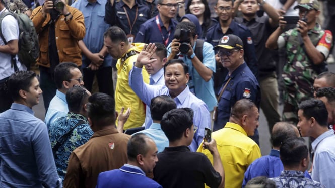 Prabowo Subianto-Gibran Rakabuming Raka Deklarasi Kampanye Pemilu Damai 2024 KPU