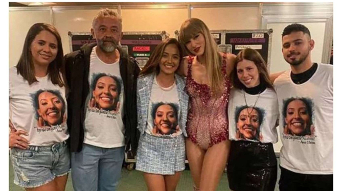 Taylor Swift bertemu dengan keluarga fansnya yang meninggal di konser