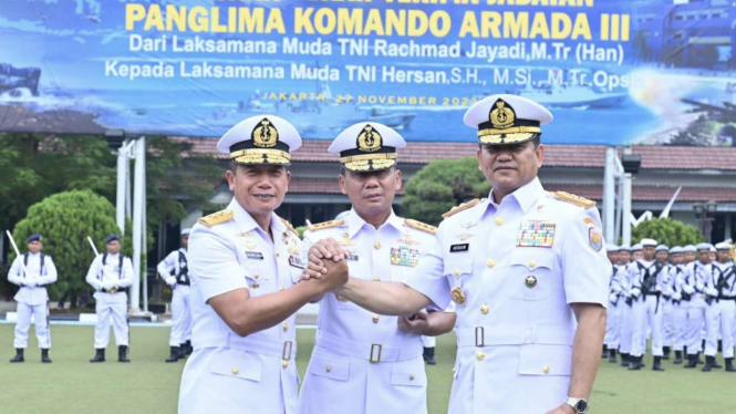 VIVA Militer: Pangkoarmada RI Lantik Laksda Hersan jadi Panglima Koarmada III