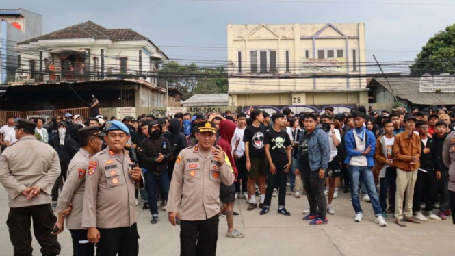 Kerusuhan usai Dewa United vs Persib Bandung