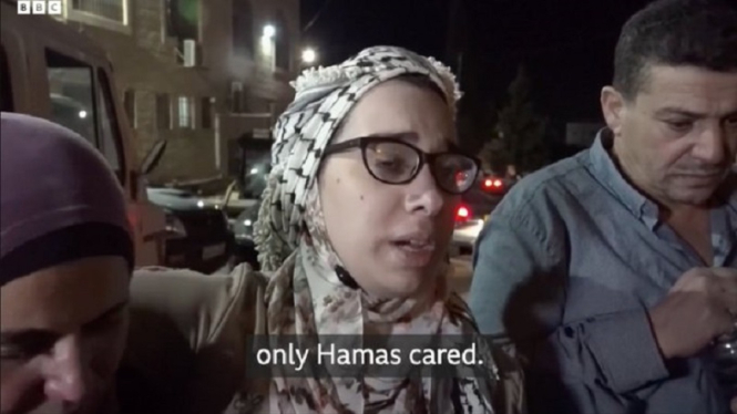 Wanita Palestina yang tahanan Israel dalam klip wawancara yang diunggah BBC 