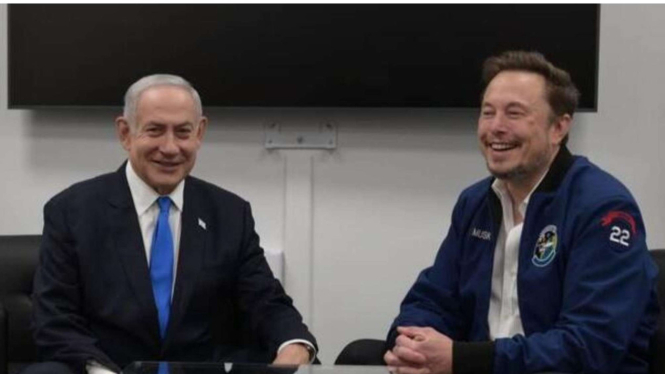 PM Israel Netanyahu dan Elon Musk
