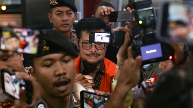Pemeriksaaan Syahrul Yasin Limpo di Bareskrim Kasus Firli Bahuri
