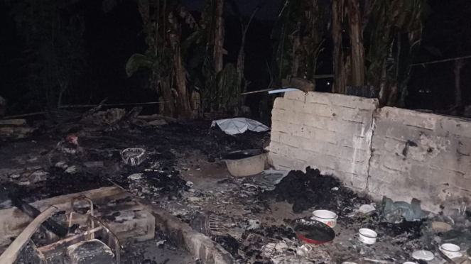 TKP kebakaran rumah Ismail di Reok, Manggarai, NTT