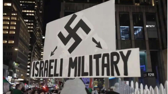 Unjuk rasa pro-Palestina di New York