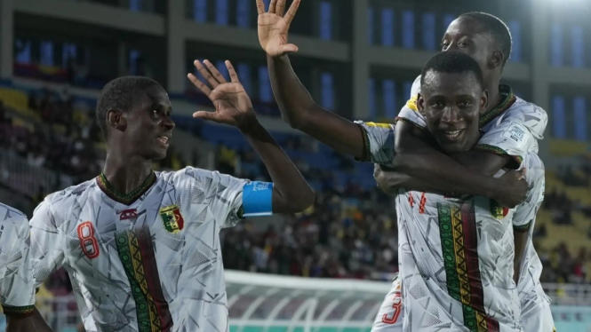 Timnas Mali U-17 rayakan gol