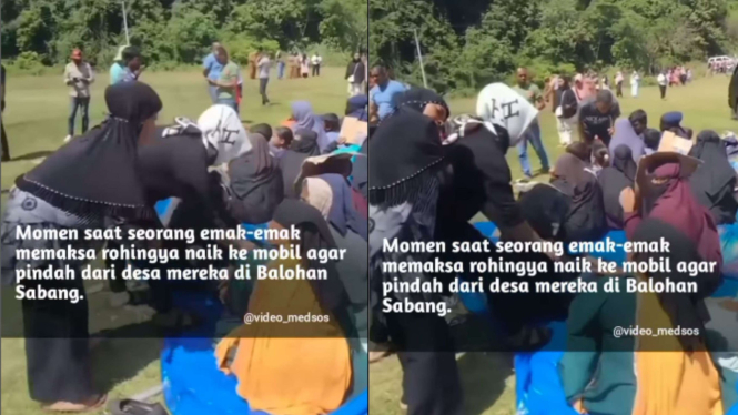 Viral Emak-emak Usir Pengungsi Rohingya di Aceh