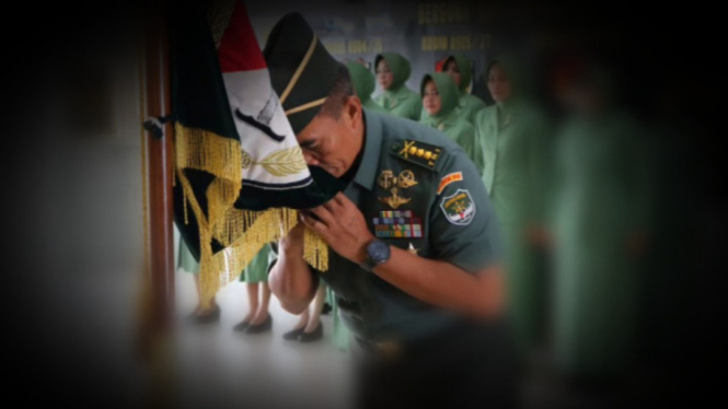 VIVA Militer: Brigjen TNI Riyanto saat terima jabatan Danrem 051 Wijayakarta