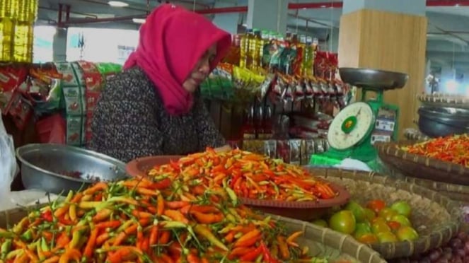 Pedagang Cabai di Gorontalo.