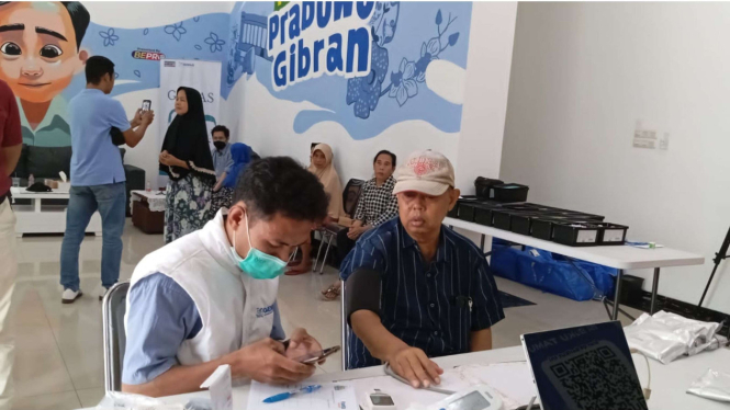 Tim TKN Prabowo Gibran Gelar Program Pemeriksaan Gratis