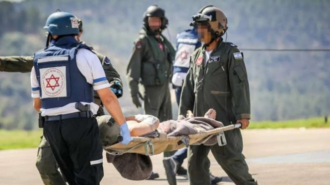 VIVA Militer: Proses evakuasi tentara Israel yang terluka dalam perang