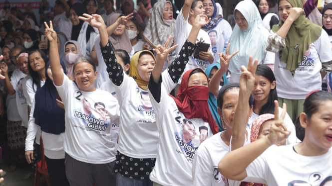 Kampanye Gibran Rakabuming Raka di Cilincing Jakut