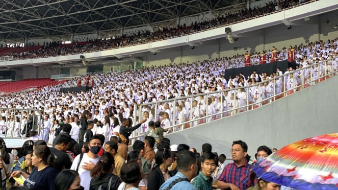 Gereja Tiberias Indonesia rayakan natal di GBK