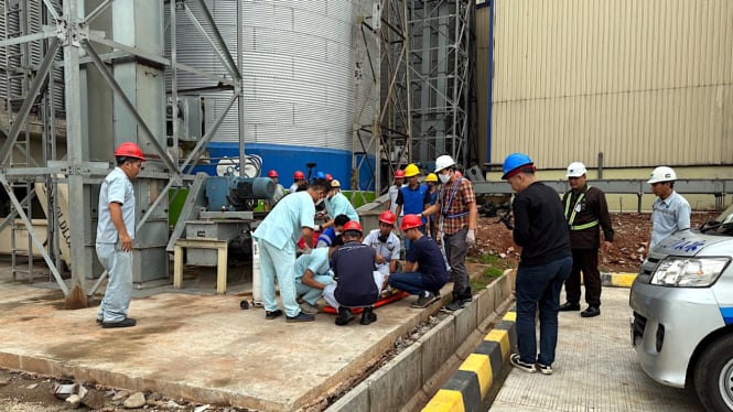 Simulasi penanganan kecelakaan kerja