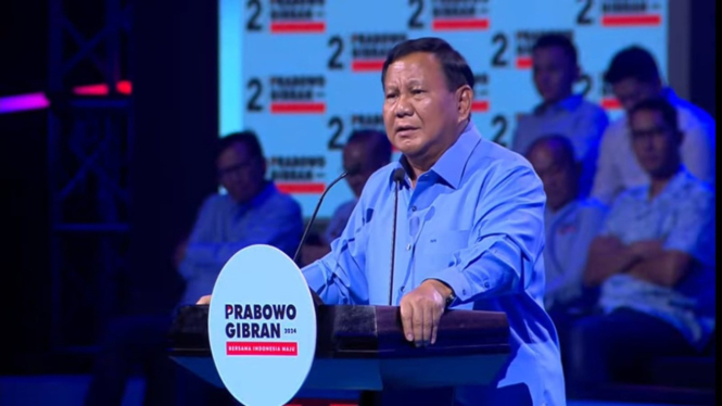 Capres nomor urut dua Prabowo Subianto