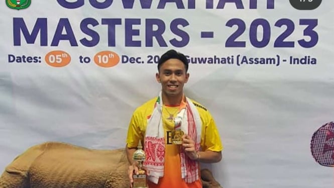 Tunggal putra Indonesia Yohanes Saut Marcellyo juara Guwahati Masters 2023