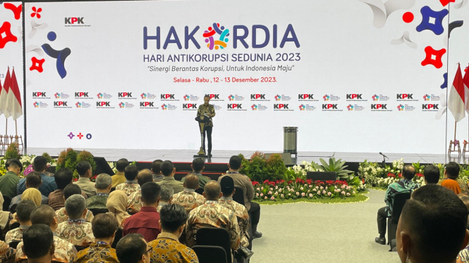Presiden Jokowi menghadiri peringatan Hari Anti Korupsi Dunia (Hakordia)