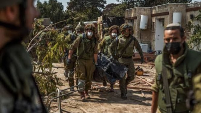 VIVA Militer: Proses evakuasi mayat tentara Israel