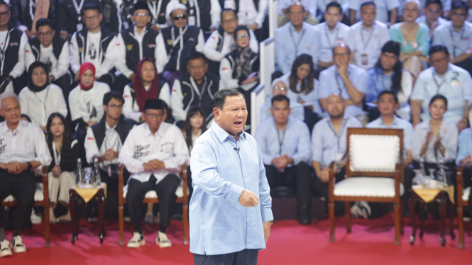 Debat Capres-Cawapres Pertama Prabowo Subianto
