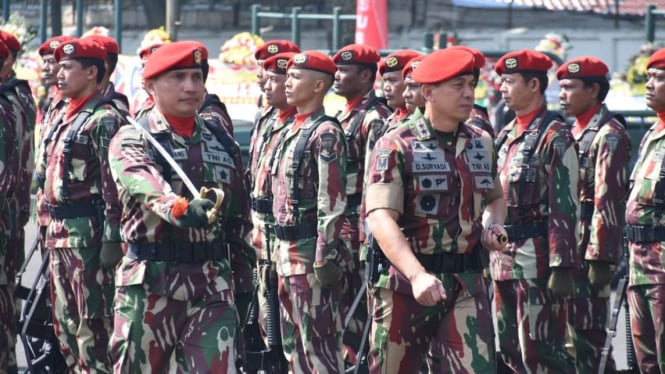 VIVA Militer: Serah terima jabatan komandan Pudiklatpassus Kopassus TNI.