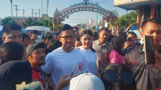 Kaesang Pangarep di Alun-alun Jepara Jawa Tengah