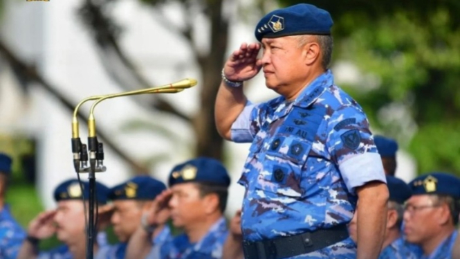 VIVA Militer: Wakasau Marsdya TNI A. Gustaf Brugman pimpin Apel Luar Biasa