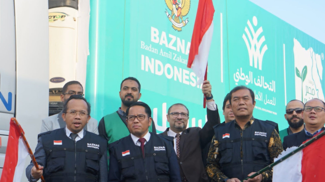 Kemenag dan BAZNAS melepas bantuan dari masyarakat Indonesia untuk Palestina