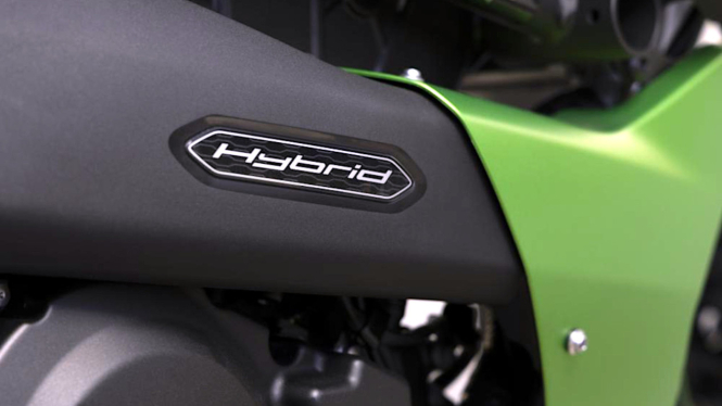 Ilustrasi motor hybrid Kawasaki