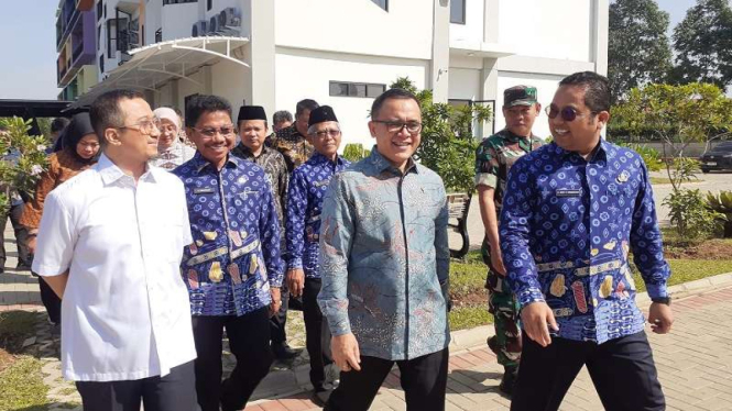 MenPAN-RB Abdullah Azwar Anas saat meresmikan Super Apss Tangerang Ayo