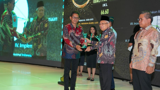 Wapres Maruf serahkan Anugerah Kinerja Pengelolaan Lingkungan Hidup Daerah