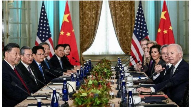 Pertemuan Presiden AS Joe Biden dan Presiden China Xi Jinping