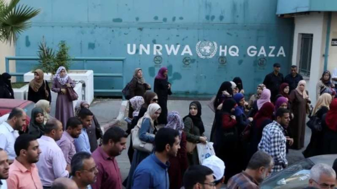 VIVA Militer: Pengungsi Gaza di markas UNRWA