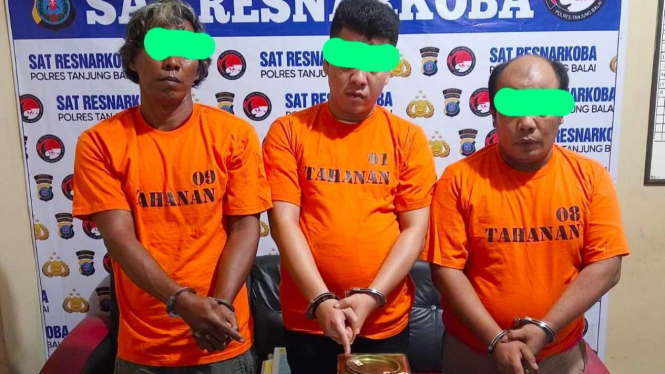 Polisi Tangkap Pelaku Pengedar Narkoba Ditangkap Polres Tanjung Balai