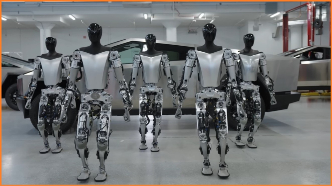 Robot-robot milik Tesla.