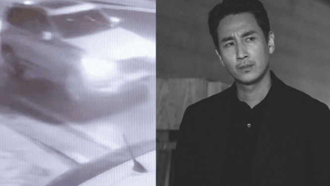 Rekaman CCTV diduga mobil yang dipakai Lee Sun Kyun sebelum kematiannya