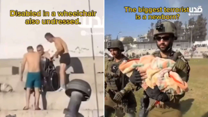 Pasukan Israel Menelanjangi dan Menyiksa Warga Sipil Palestina