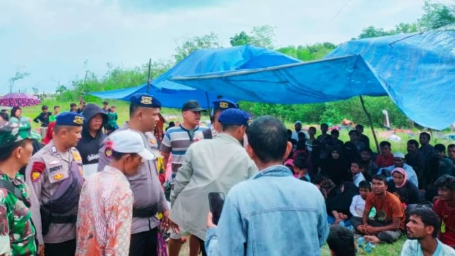 Ratusan Pengunsi Rohingya di Kabupaten Langkat, Sumatera Utara