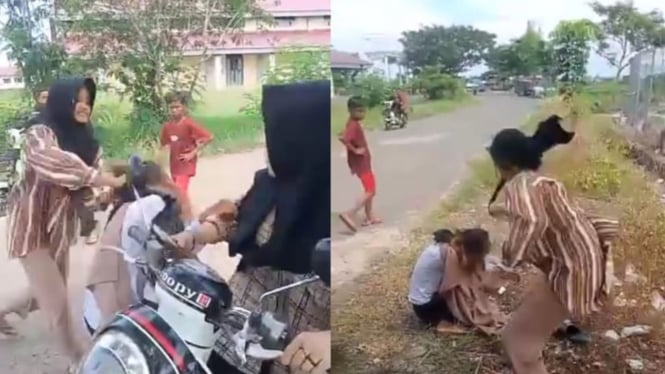 Viral Video Perundungan Siswi SMP di Daha Selatan, Korban Menjerit Kesakitan