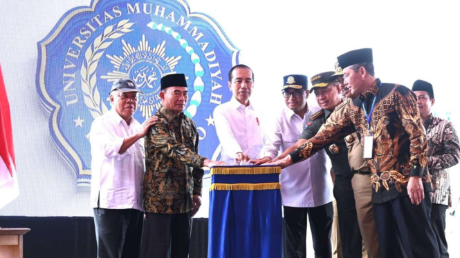 Presiden Jokowi Groundbreaking Kampus 2 Universitas Muhammadiyah Purwokerto