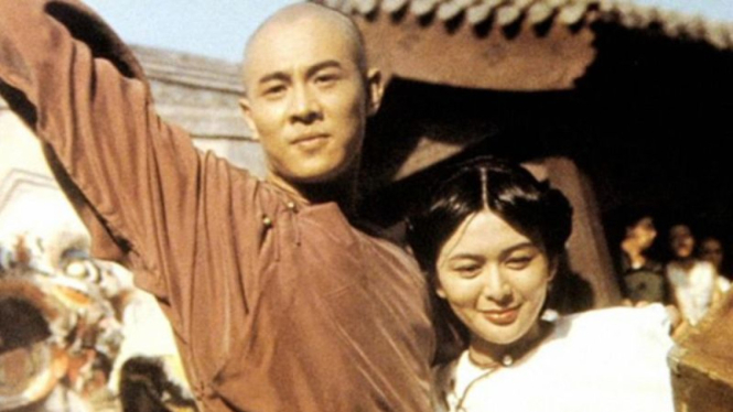 Jet Li dan Rosamund Kwan di film Once Upon a Time in China (1991).