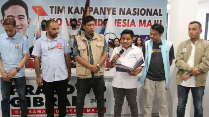 Relawan Erick Thohir (ET) deklarasikan dukungan pada Prabowo-Gibran.