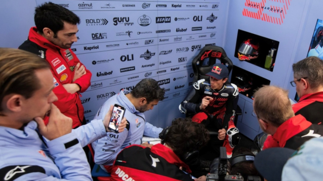 Marc Marquez bersama Gresini Racing Team