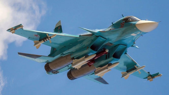 VIVA Militer: Jet tempur Sukhoi Su-34 Angkatan Udara Rusia (VVS)