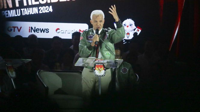 Ganjar Pranowo Debat Ketiga Calon Presiden Pemilu 2024 