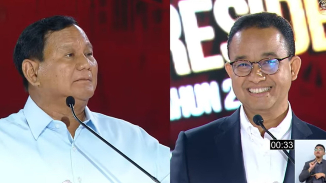 Prabowo Subianto dan Anies Baswedan