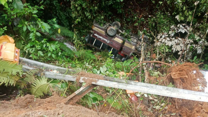 Kecelakaan Bus di Tapanuli Utara, Masuk Jurang Sedalam 30 Meter