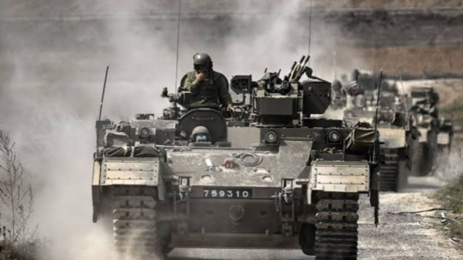 VIVA Militer: Batalyon tank militer Israel memasuki Gaza, Palestina