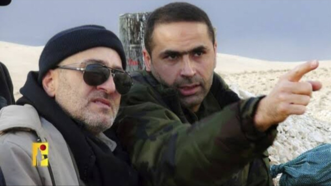 VIVA Militer: Komandan pasukan elite Radwan Hizbullah, Wissam al-Tawil (kanan)