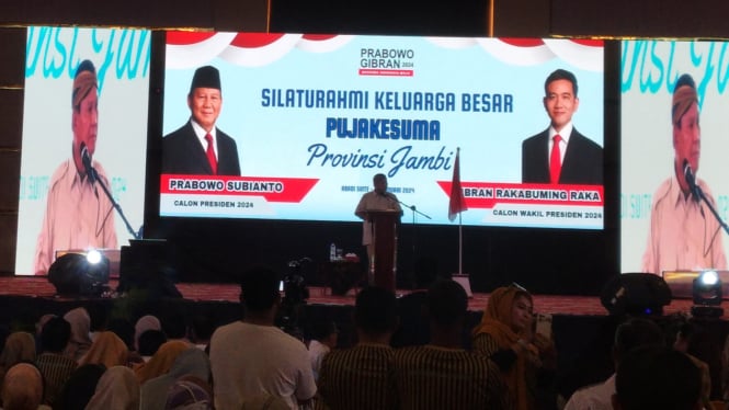 Prabowo Hadiri acara Paguyuban Keluarga Besar Pujakesuma  Jambi