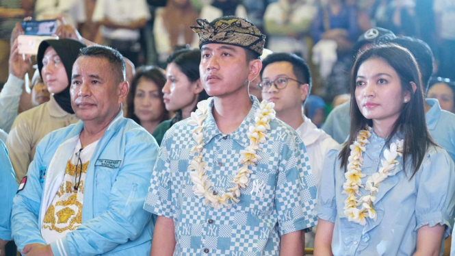 Gibran Rakabuming Raka di GOR Basket Ngurah Rai, Denpasar